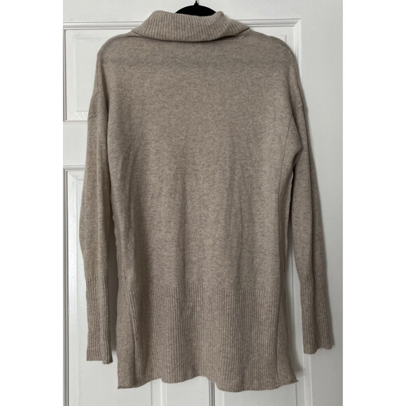 Antonio Melani Turtleneck Sweater Women Medium Cashmere Tan Oversized Luxury - Picture 5 of 7